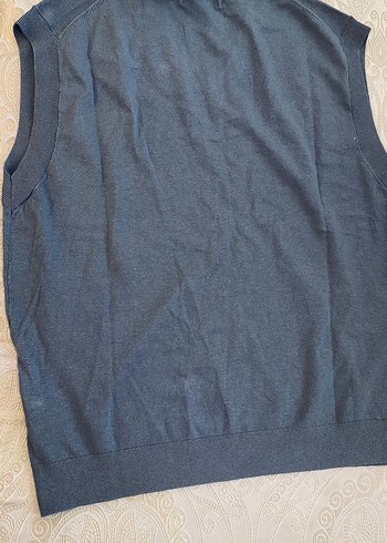 Massimo Dutti Gri V Yaka Erkek Süveter M beden - Görsel 5