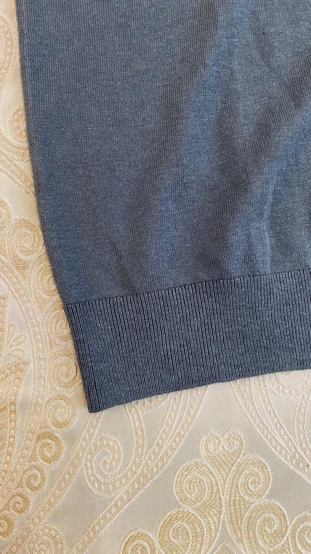 Massimo Dutti Gri V Yaka Erkek Süveter M beden - Görsel 3