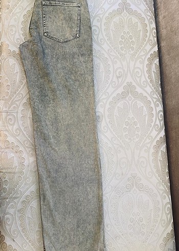 Massimo Dutti 40 beden Gri Bol Kesim Kot Pantolon - Görsel 10