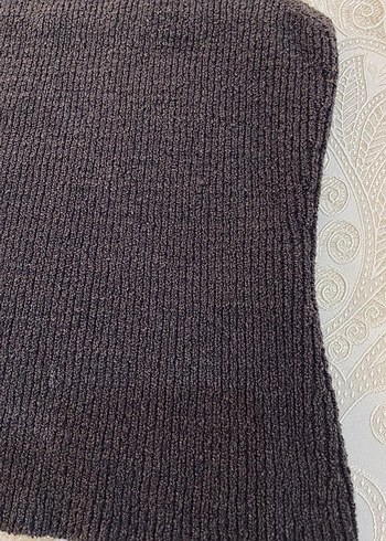 Massimo Dutti Koyu Kahve Kadın Kışlık Body (kazak) - Görsel 5