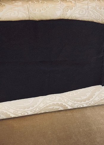 Massimo Dutti Kadın Siyah Örgü Bohem Etek - Görsel 3