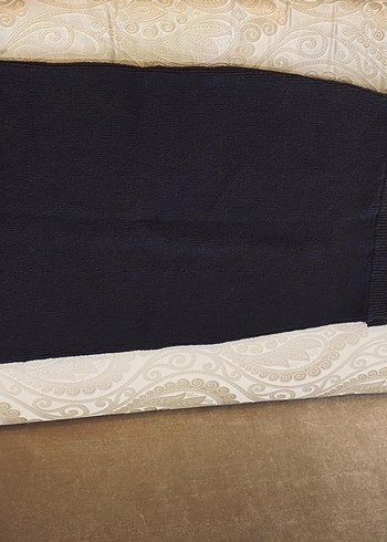 Massimo Dutti Kadın Siyah Örgü Bohem Etek - Görsel 4