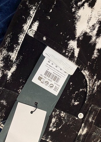 Massimo Dutti Siyah Batik Desenli Rahat Kadife Kot pantolon - Görsel 3