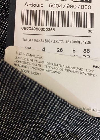 Massimo Dutti Keten pantolon 36 beden - Görsel 6