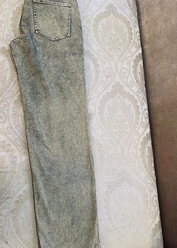 Massimo Dutti Kadın Gri Denim Kot Pantolon - Görsel 5