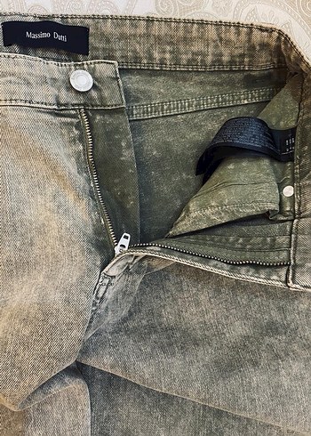 Massimo Dutti Kadın Gri Denim Kot Pantolon - Görsel 3