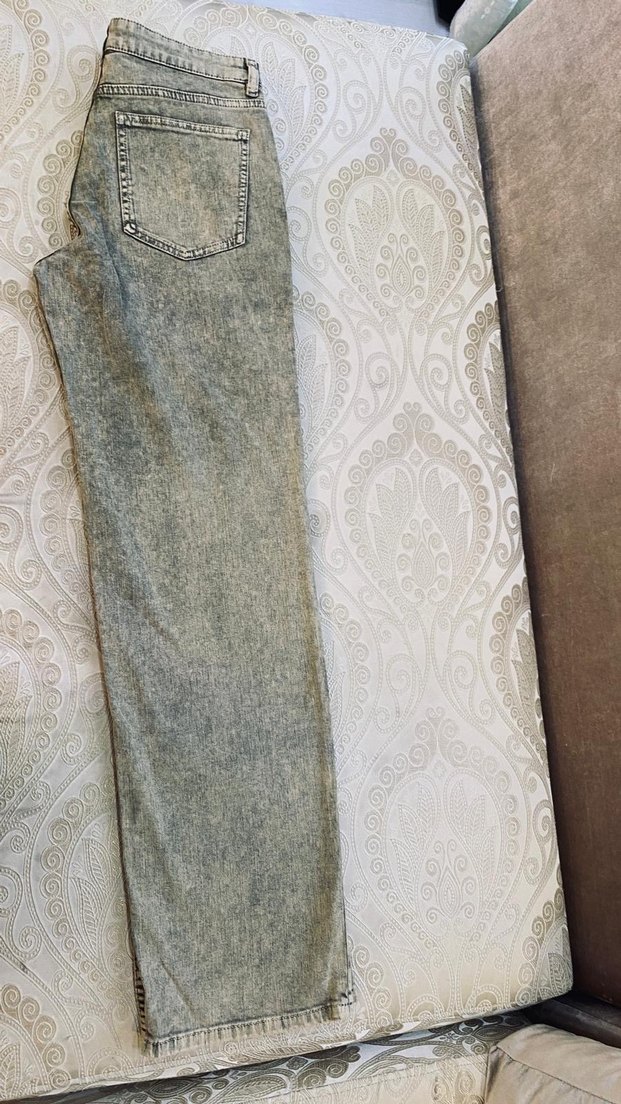 Massimo Dutti Kadın Gri Denim Kot Pantolon - Görsel 5