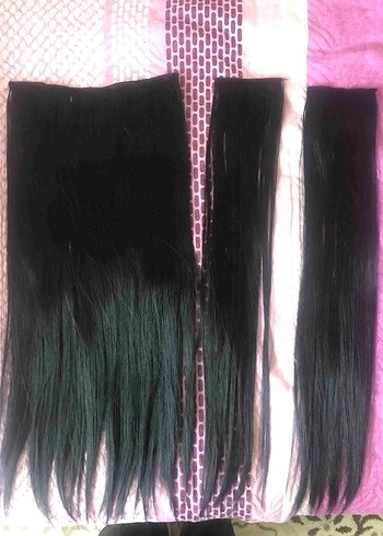 Siyah takma saç - Görsel 2