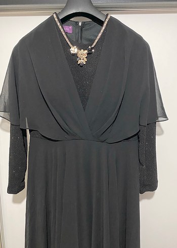 Siyah şık abiye - Görsel 3