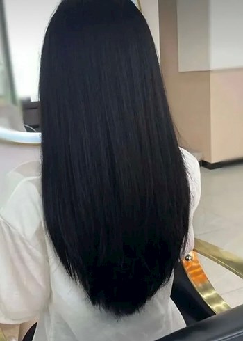 Siyah Elastik Sentetik Saç Uzantısı - Görsel 4