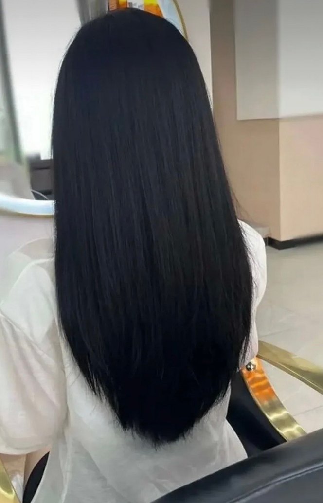 Siyah Elastik Sentetik Saç Uzantısı - Görsel 4