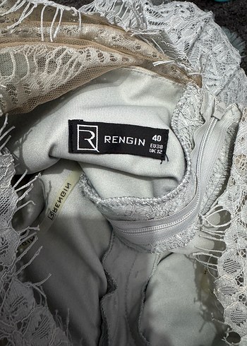 Turkuaz Dantel İşlemeli Uzun Bohem Kadın Elbise - Görsel 4