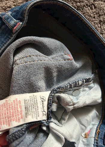 Kız Çocuk Mavi Mini Kot Şort - Görsel 3