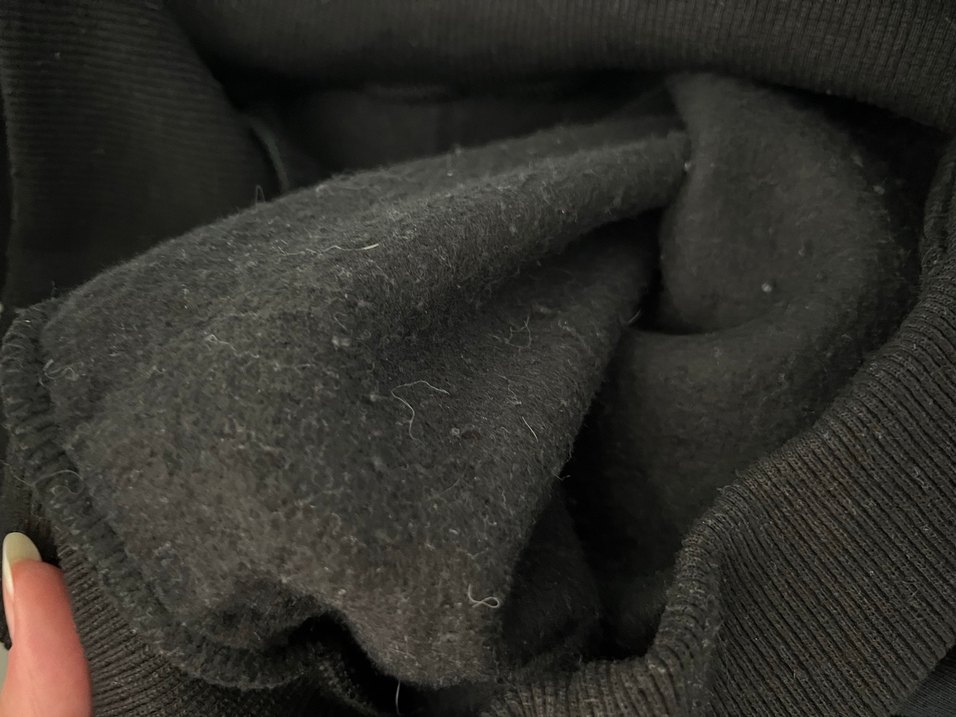 Siyah Baskılı Kapüşonlu Sweatshirt - Görsel 3