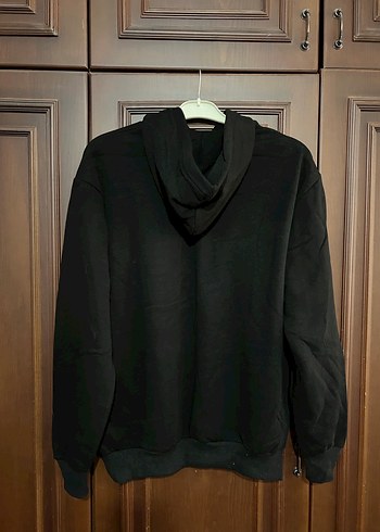 Siyah Baskılı Kadın Sweatshirt - Görsel 2