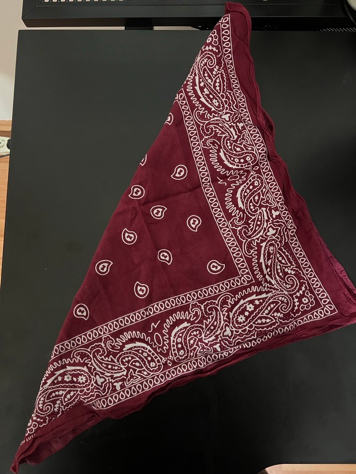 Bordo Dantel Detaylı Bohem Kadın fular - Görsel 2