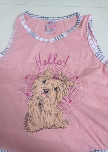 Pembe Mini Kadın Kolsuz Pijama Takımı - Görsel 3