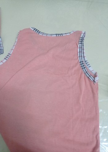 Pembe Mini Kadın Kolsuz Pijama Takımı - Görsel 5