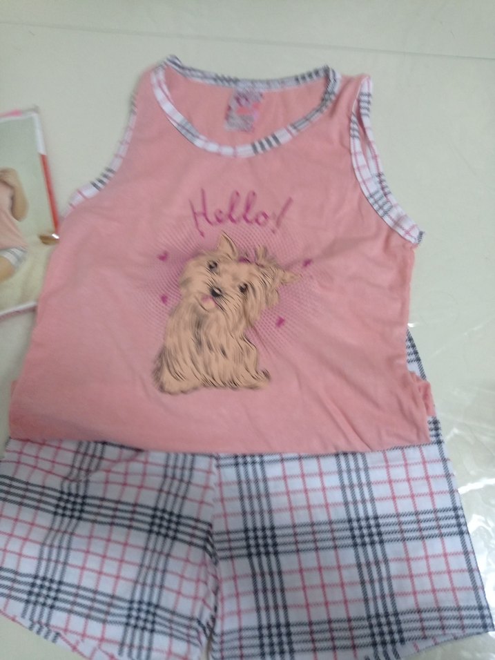 Pembe Mini Kadın Kolsuz Pijama Takımı - Görsel 2