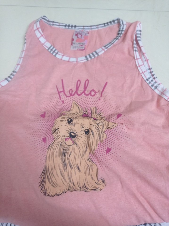 Pembe Mini Kadın Kolsuz Pijama Takımı - Görsel 3