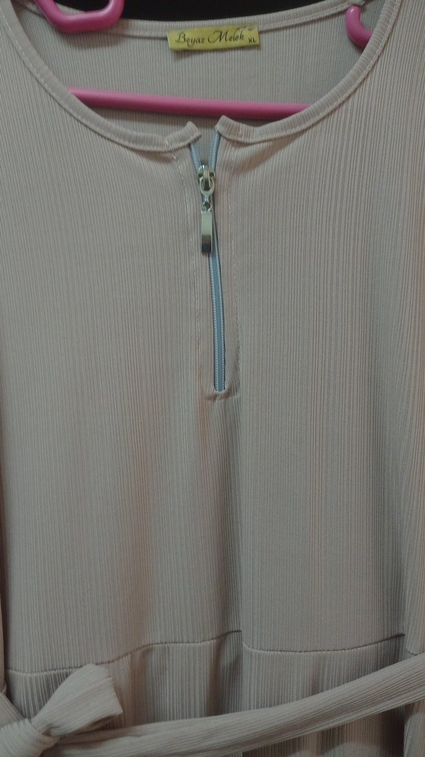 Uzun Kollu ince Elbise - Görsel 4