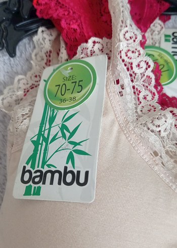 Kırmızı Bohem Dantel Detaylı Mini Sütyen - Görsel 3