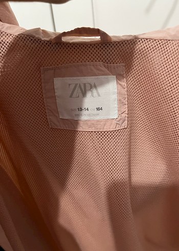 Zara kids 13-14 yaş Pembe Mini Fermuarlı Spor Ceket - Görsel 3