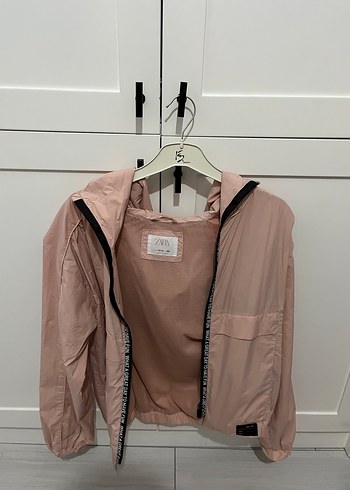 Zara kids 13-14 yaş Pembe Mini Fermuarlı Spor Ceket - Görsel 2