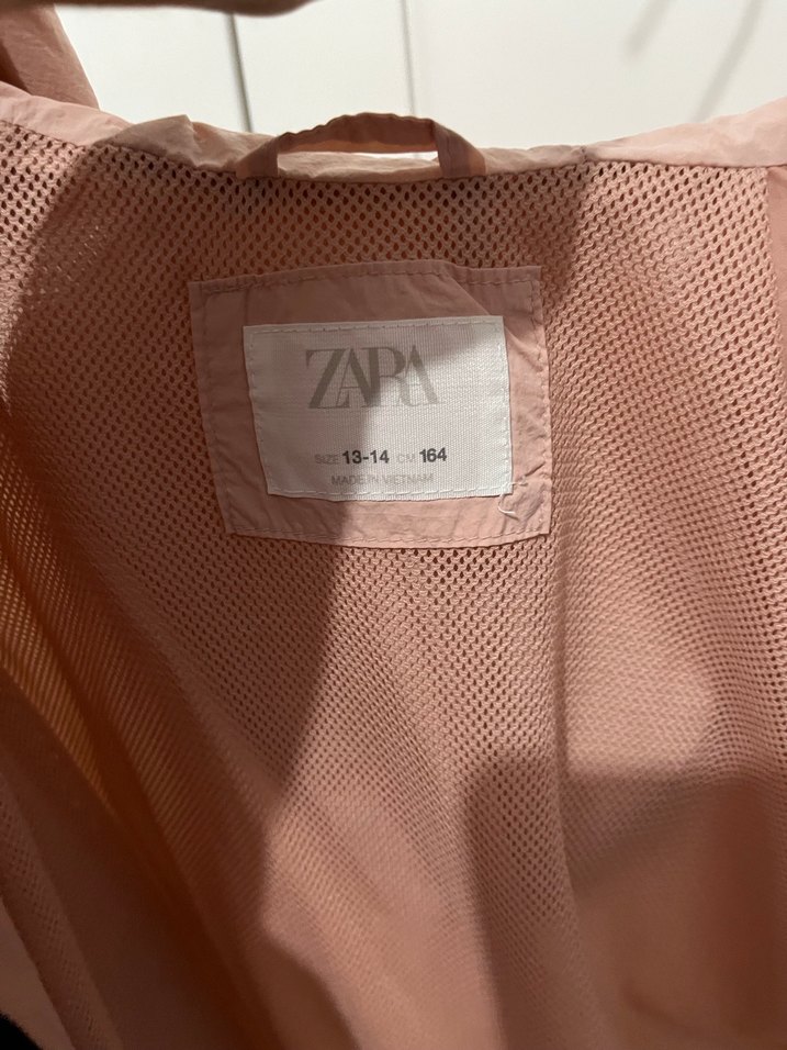 Zara kids 13-14 yaş Pembe Mini Fermuarlı Spor Ceket - Görsel 3