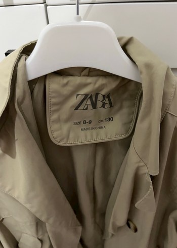 Zara 8-9 yaş bej  Kısa Kesim çocukTrençkot - Görsel 2