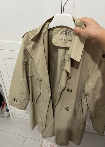 Zara 8-9 yaş bej  Kısa Kesim çocukTrençkot - Görsel 4