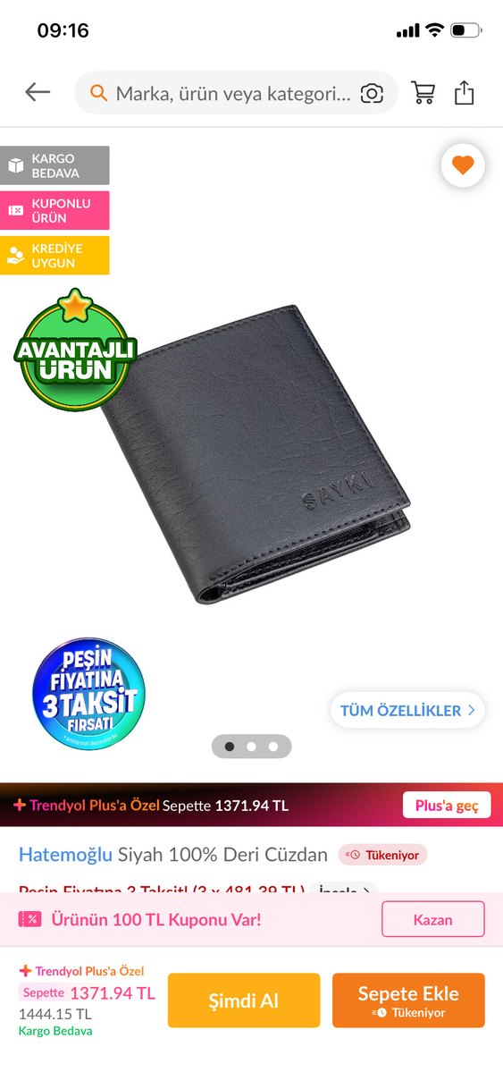 Hatemoğlu Siyah Erkek Cüzdan - Görsel 3