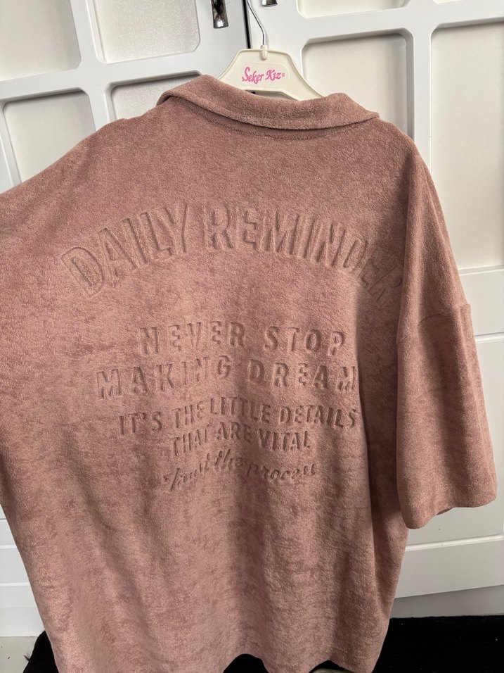 Erkek Oversize gömlek dokulu - Görsel 2