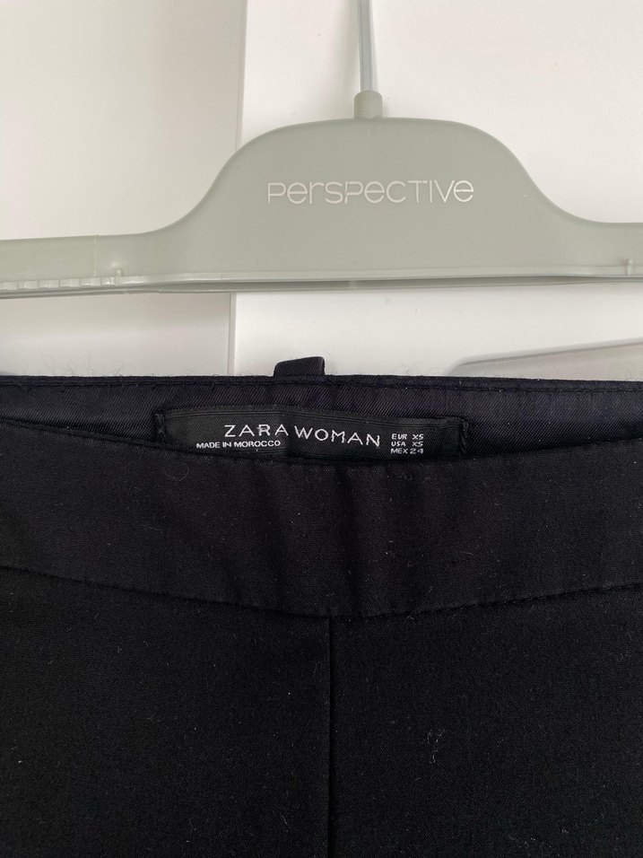 Siyah Midi Kumaş Kadın Pantolon - Görsel 3