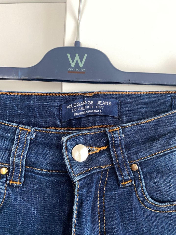 Kadın Lacivert Bol Kesim Midi Denim Jean - Görsel 2