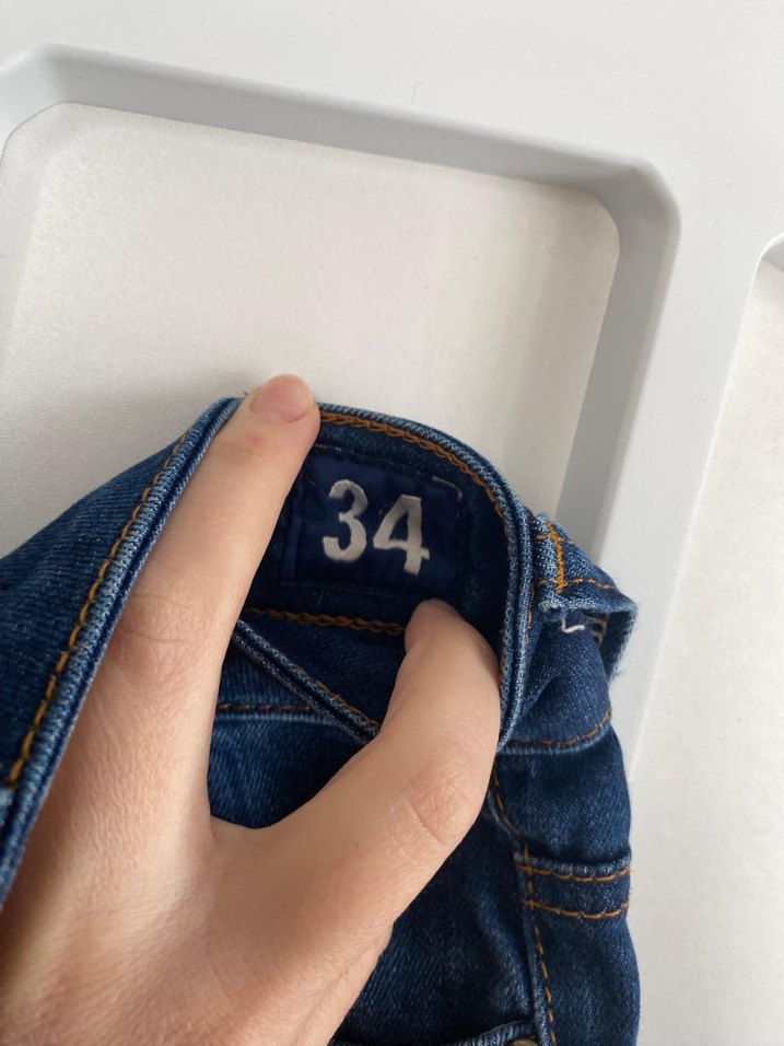 Kadın Lacivert Bol Kesim Midi Denim Jean - Görsel 3