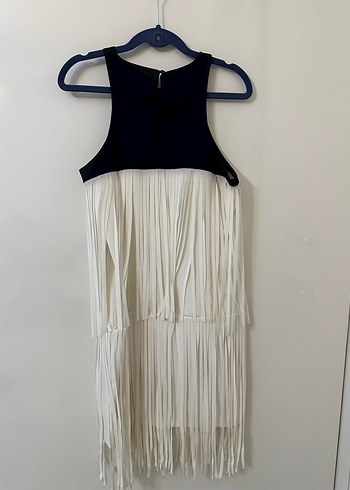 Beyaz Pileli Uzun Abiye Elbise - Görsel 2