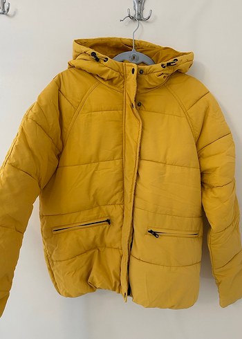 Sarı Kadın Kışlık Mont - Görsel 2