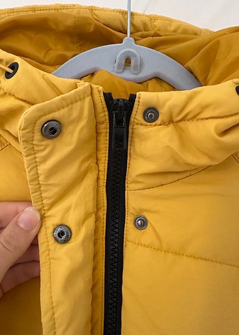 Sarı Kadın Kışlık Mont - Görsel 3