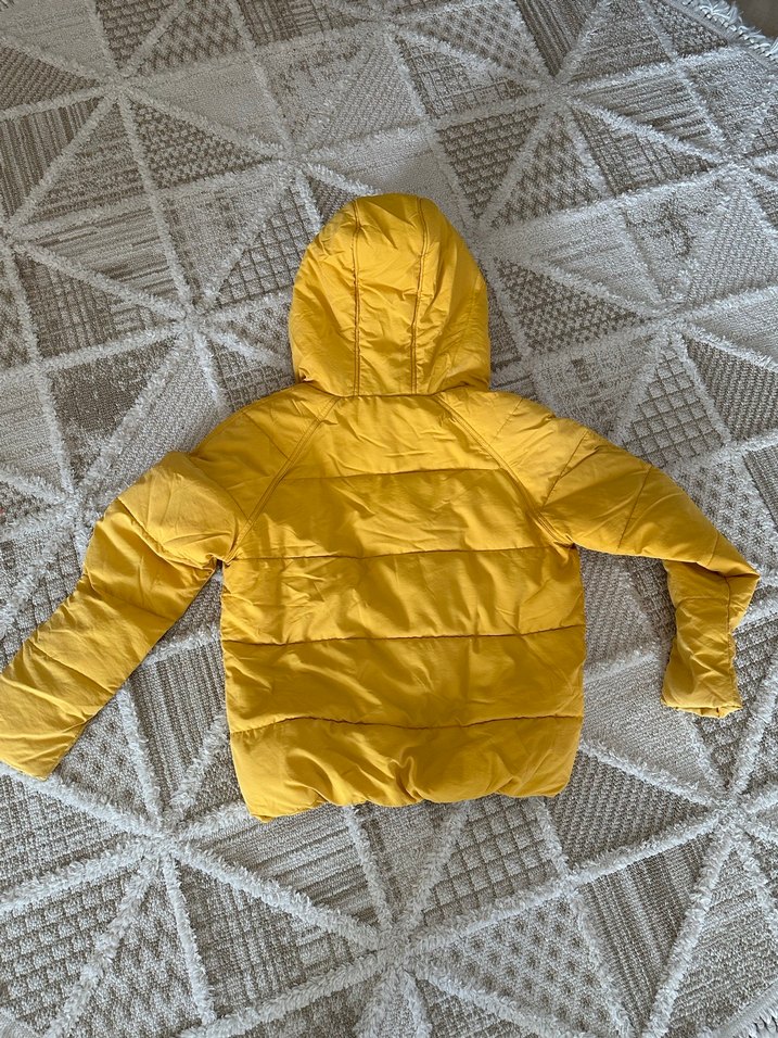 Sarı Kadın Kışlık Mont - Görsel 5