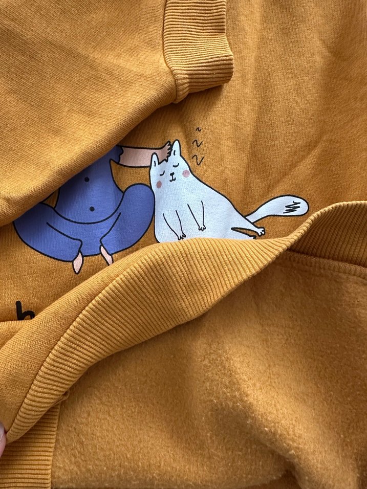 Hardal Baskılı Kadın Sweatshirt - Görsel 5