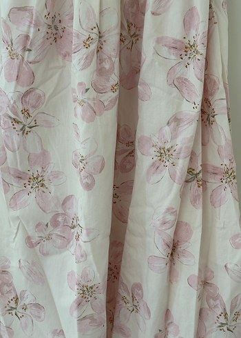 Pembe Midi Pamuk kadın Elbise - Görsel 3