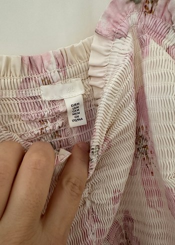 Pembe Midi Pamuk kadın Elbise - Görsel 4