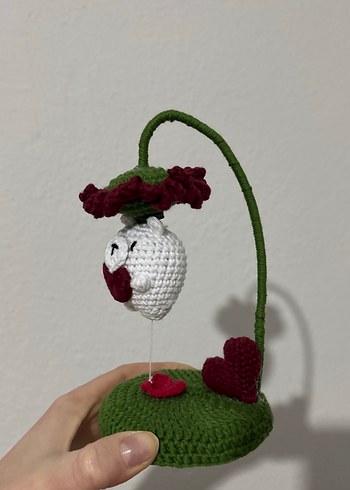 El Örgüsü Ayıcık ve Kalp Figürlü Dekoratif Süs - Görsel 2