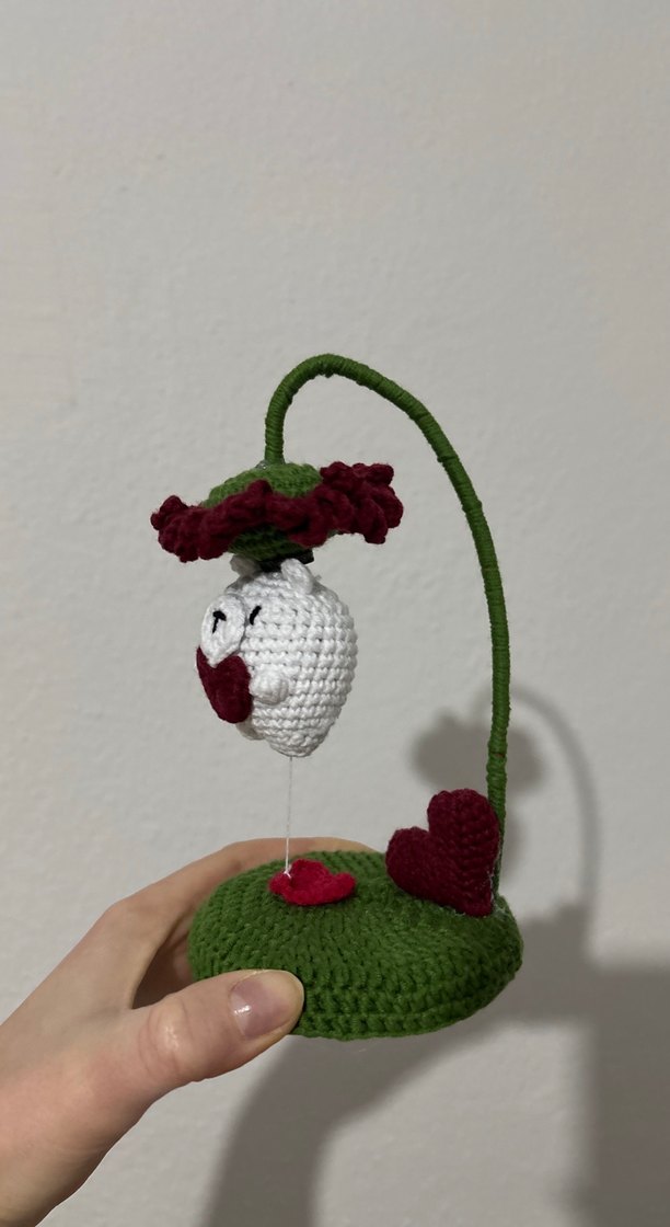 El Örgüsü Ayıcık ve Kalp Figürlü Dekoratif Süs - Görsel 2