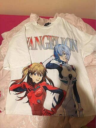 Bershka evangelion anime tişört bershka