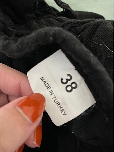 Bershka siyah kot şort