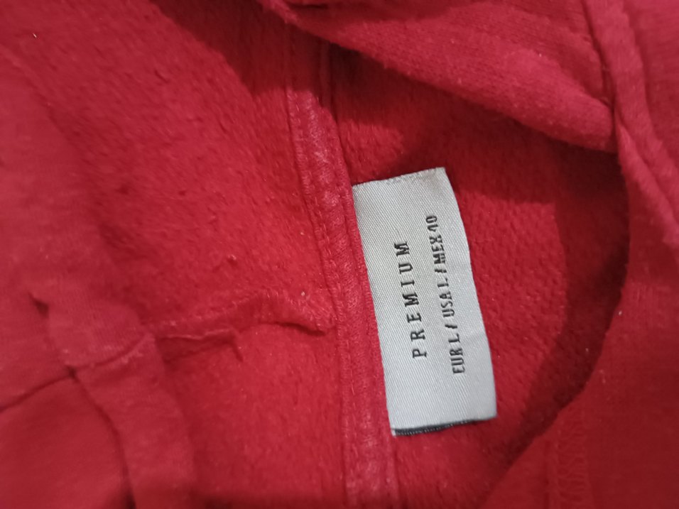 Kırmızı Kapüşonlu Kadın Sweatshirt - Görsel 2