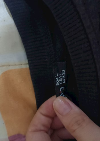 Kadın Siyah Baskılı Rahat Tişört - Görsel 2