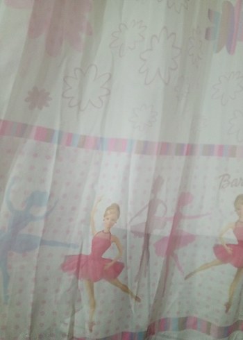 Barbie Desenli Tül Perde - Görsel 3